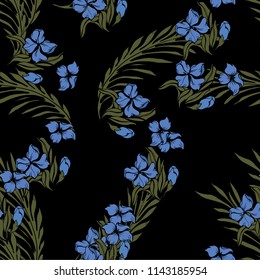 Elegance pattern with flowers and leaf.Floral vector illustration.
