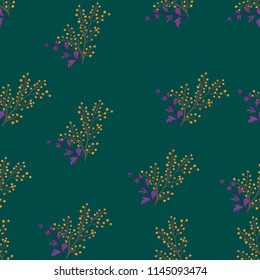 Elegance pattern with flowers and leaf.Floral vector illustration.
