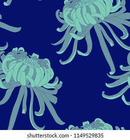 Elegance pattern with flowers and leaf.Floral vector illustration.
