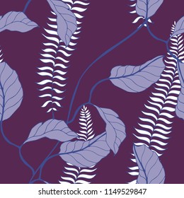 Elegance pattern with flowers and leaf.Floral vector illustration.
