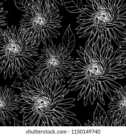 Elegance pattern with flowers and leaf.Floral vector illustration.