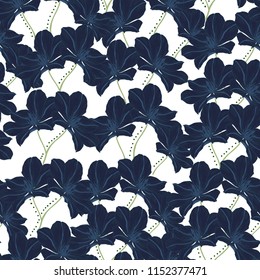 Elegance pattern with flowers and leaf.Floral vector illustration.