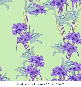 Elegance pattern with flowers and leaf.Floral vector illustration.