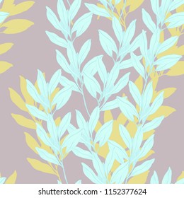 Elegance pattern with flowers and leaf.Floral vector illustration.