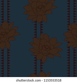 Elegance pattern with flowers and leaf.Floral vector illustration.