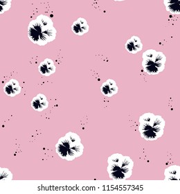 Elegance pattern with flowers and leaf.Floral vector illustration.