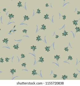 Elegance pattern with flowers and leaf.Floral vector illustration.
