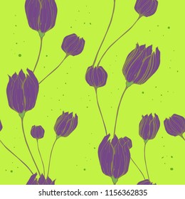 Elegance pattern with flowers and leaf.Floral vector illustration.
