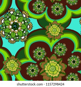 Elegance pattern with flowers and leaf.Floral vector illustration.