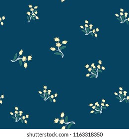 Elegance pattern with flowers and leaf.Floral vector illustration.