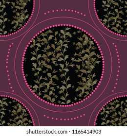 Elegance pattern with flowers and leaf.Floral vector illustration.