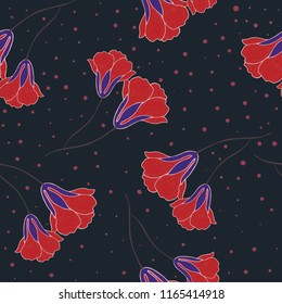 Elegance pattern with flowers and leaf.Floral vector illustration.