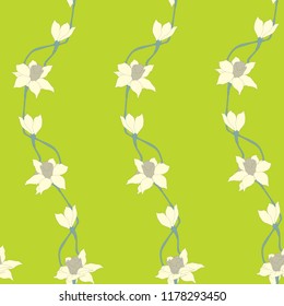 Elegance pattern with flowers and leaf.Floral vector illustration.