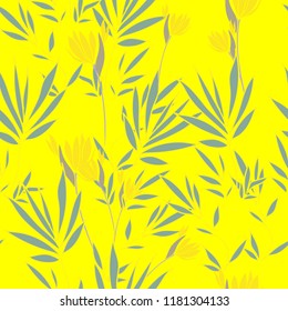 Elegance pattern with flowers and leaf.Floral vector illustration.