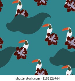 Elegance pattern with flowers and leaf.Floral vector illustration.