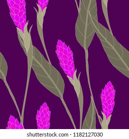 Elegance pattern with flowers and leaf.Floral vector illustration.