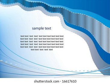 Elegance pattern of a presentation leaflet