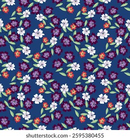Elegance pink floral stems seamless pattern on a grey background. Vector hand drawn. Artistic, abstract flowers and tiny leaves, buds bells printing. Template for designs, fabric, fashion, textile