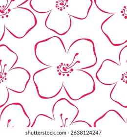 Elegance pink floral stems seamless pattern on a grey background. Vector hand drawn. Artistic, abstract flowers and tiny leaves, buds bells printing. Template for designs, fabric, fashion, textile