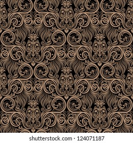 Elegance retro wallpaper seamless