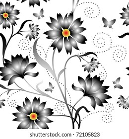 Elegance Seamless color pattern on background, vector illustration