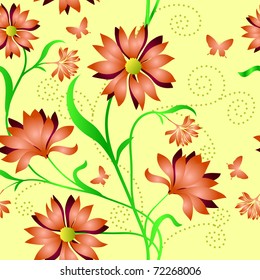 Elegance Seamless color pattern on background, vector illustration