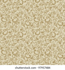 Elegance seamless floral background, abstract vector illustration