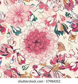 Diseño floral sin fisuras