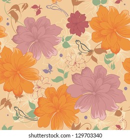 Elegance seamless floral pattern, Vector Stylish texture