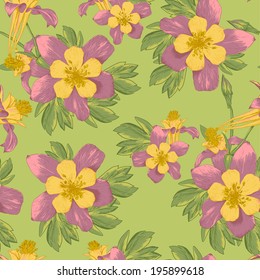 Elegance Seamless flowers background
