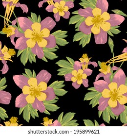 Elegance Seamless flowers background