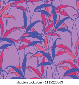 Elegance seamless leaves pattern