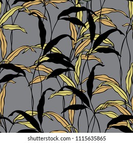 Elegance seamless leaves pattern