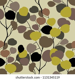 Elegance seamless leaves pattern