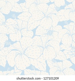 Elegance seamless pastel flower pattern.