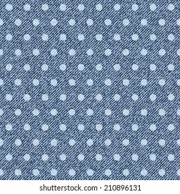 Elegance seamless pattern with denim jeans background