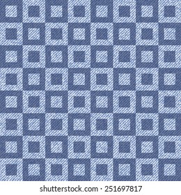 Elegance seamless pattern with denim jeans background