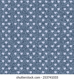 Elegance seamless pattern with denim jeans background