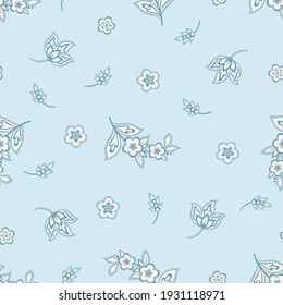 elegancia patrón sin fisuras con flores étnicas y hoja, vectorial floral ilustración en estilo vintage