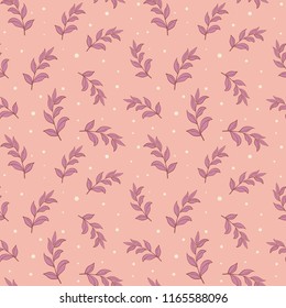 Elegance seamless pattern. Floral fabric texture. Simple nature background