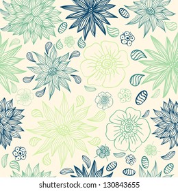 Elegance Seamless pattern with flowers