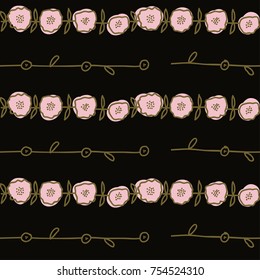 Elegance Seamless pattern with flowers