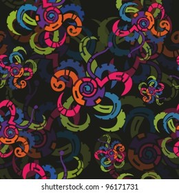 Elegance seamless pattern with flowers