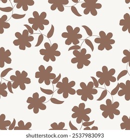 Elegance Seamless pattern with flowers carnations