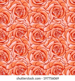 Elegance Seamless pattern with flowers rose, vector floral illustration