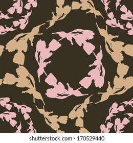 Elegance Seamless pattern with flowers tulips, vector floral 