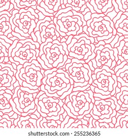 Elegance Seamless pattern with flowers, vector floral illustration in vintage style