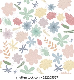 Elegance seamless pattern with flowers. Wedding invitation 