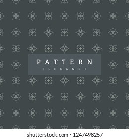 Elegance Seamless Pattern On Slate Grey Background. Can be used for wallpaper, pattern fills, surface textures, fabric prints. Modern artwork