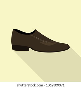 Elegance shoe icon. Flat illustration of elegance shoe vector icon for web